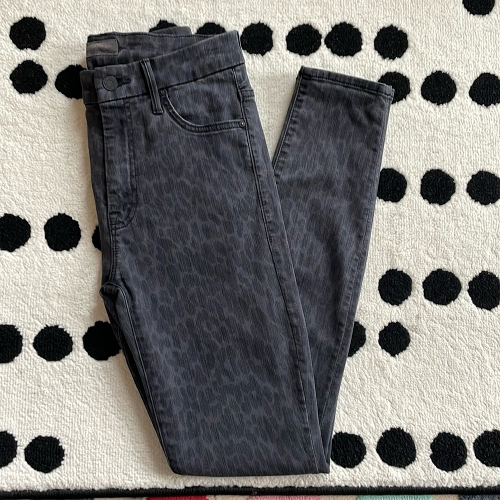 MOTHER jeans , leopard print